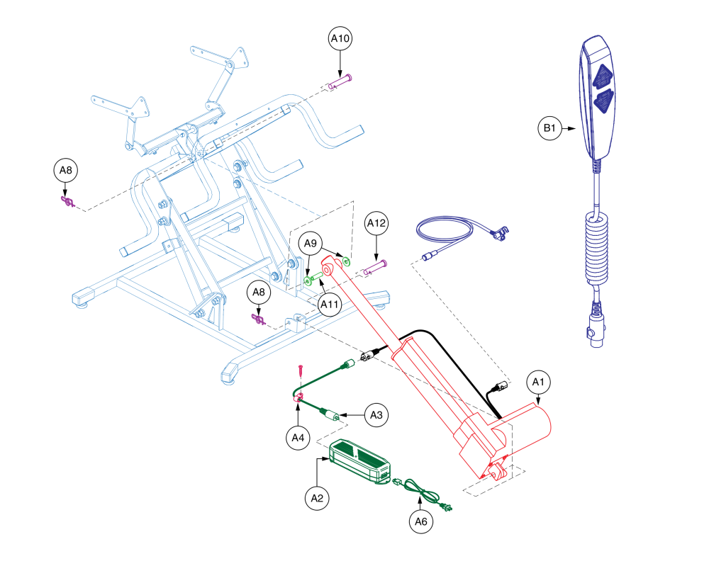 Motor / Transformer parts diagram