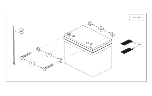 Universal, Nf-22, Agm, Battery Assy parts diagram