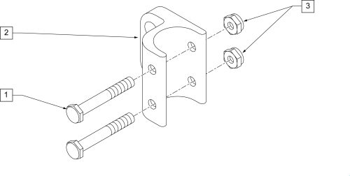 Threaded Axle Bracket Std parts diagram