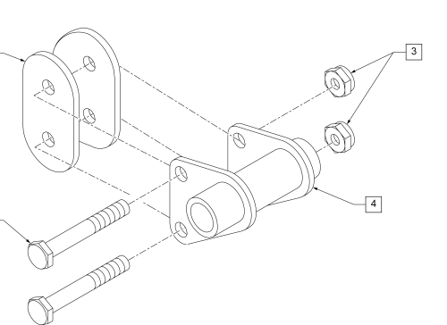 Quick Release Axle Bracket Std parts diagram