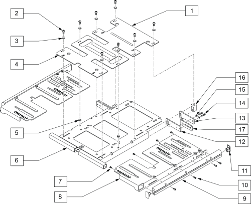 Hd Seat Frame Assembly parts diagram