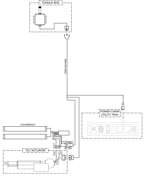 Electrical Diagram - Tilt Thru Toggle, Remote Plus / Vsi, Gen 2 parts diagram