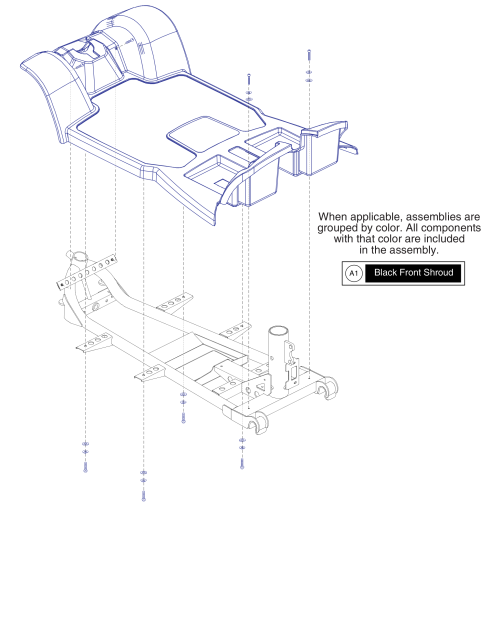 Front Shroud Assy, For S49 Models parts diagram