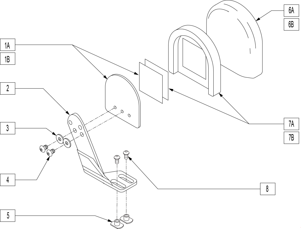 Knee Adduction Package parts diagram