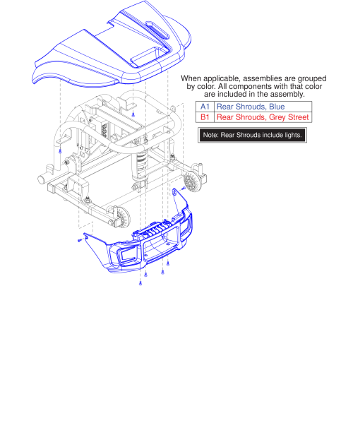 Rear Shroud, Revo 2.0 parts diagram