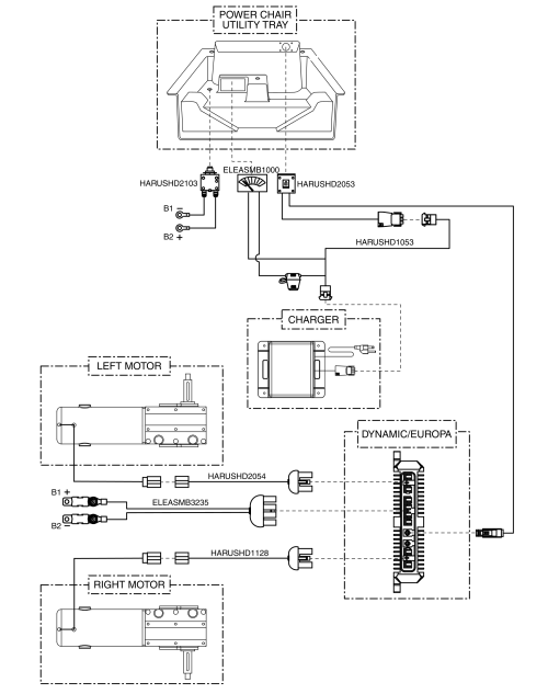 Dynamic, Electronics Assembly, Jazzy 1170 Series parts diagram