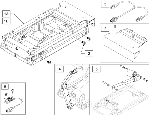 Q500mp Lift Module After 7/12/24 parts diagram