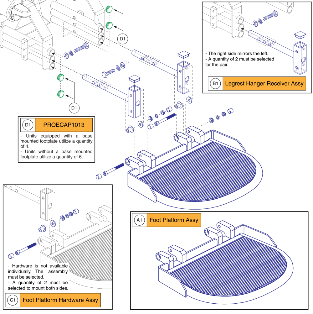 Foot Platform Assy, 17