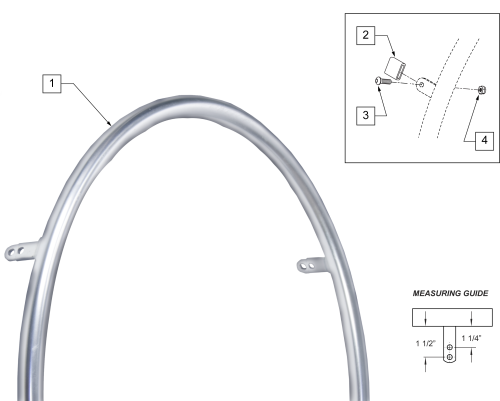 Stainless Steel (qp Wheels Only) parts diagram