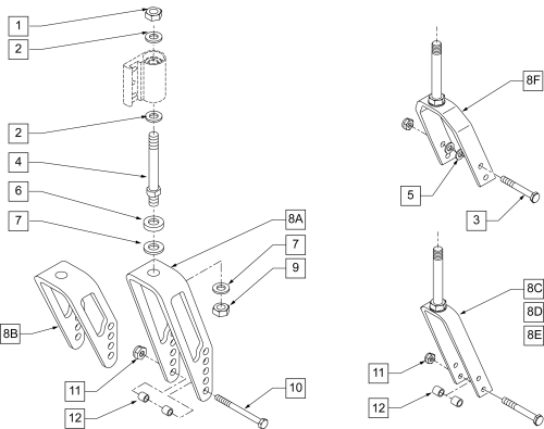 Xtender Forks parts diagram