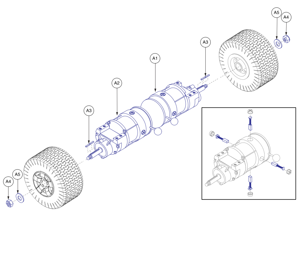 Drive Assembly - Mv600 parts diagram