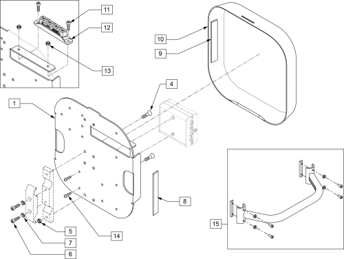 Accessory Electronic Mounting S636 parts diagram