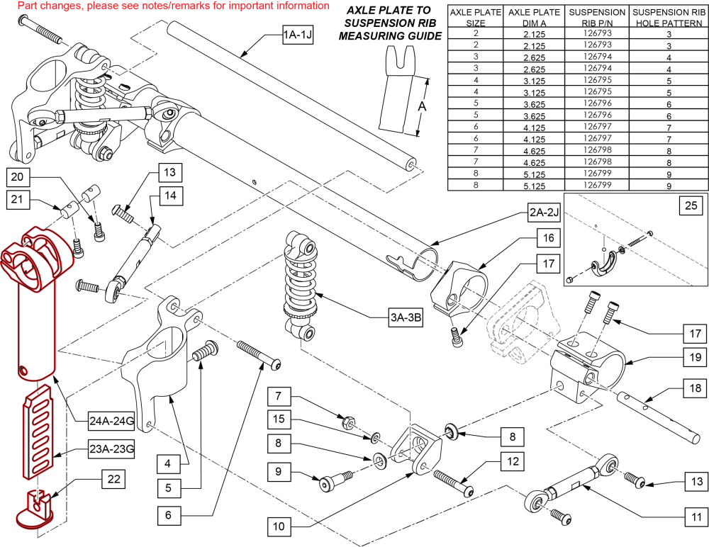 Rear Suspension Axle Bracket parts diagram