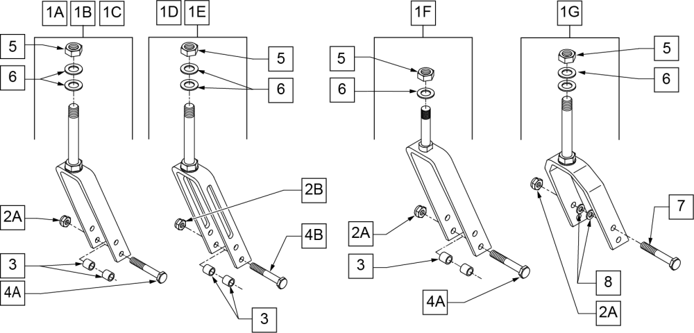 Fork And Stem Assemblies parts diagram