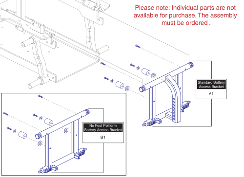 Tb Flex Battery Access Brackets parts diagram