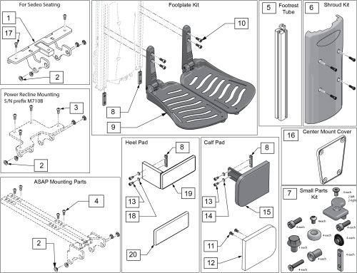 Power Center Mount Elr Dual Foot Parts & Kits parts diagram