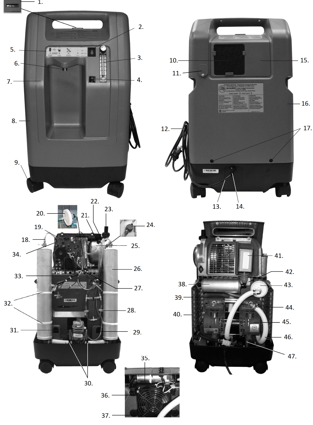 Parts For The 525ds parts diagram