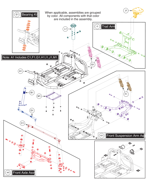 Frame Assy parts diagram