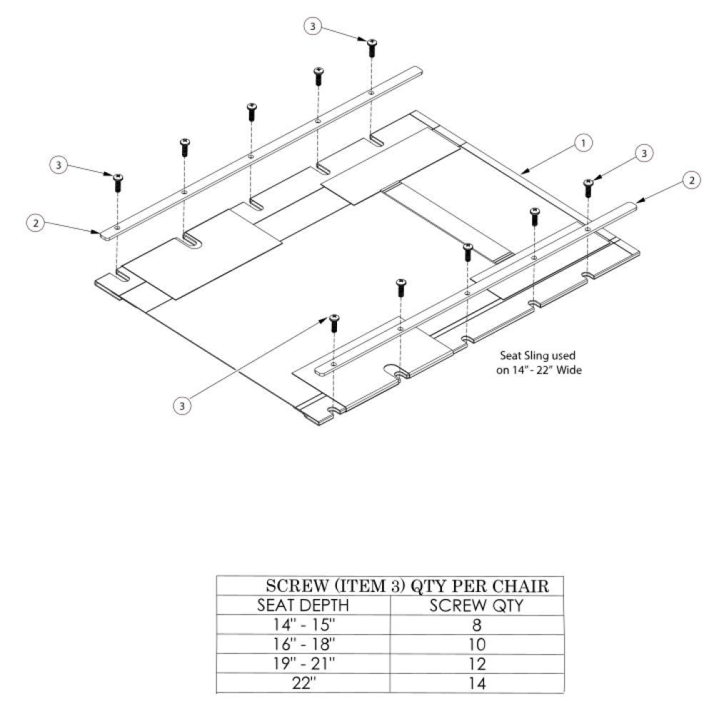 Rogue Alx Seat Upholstery - Growth (formerly Tsunami) parts diagram