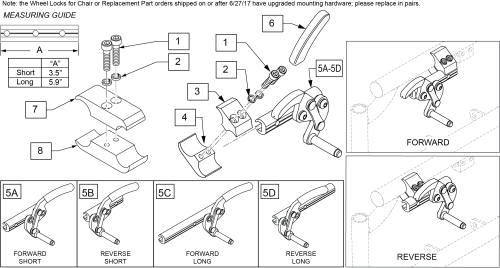 Qxi High Mount Pull Wheel Lock parts diagram