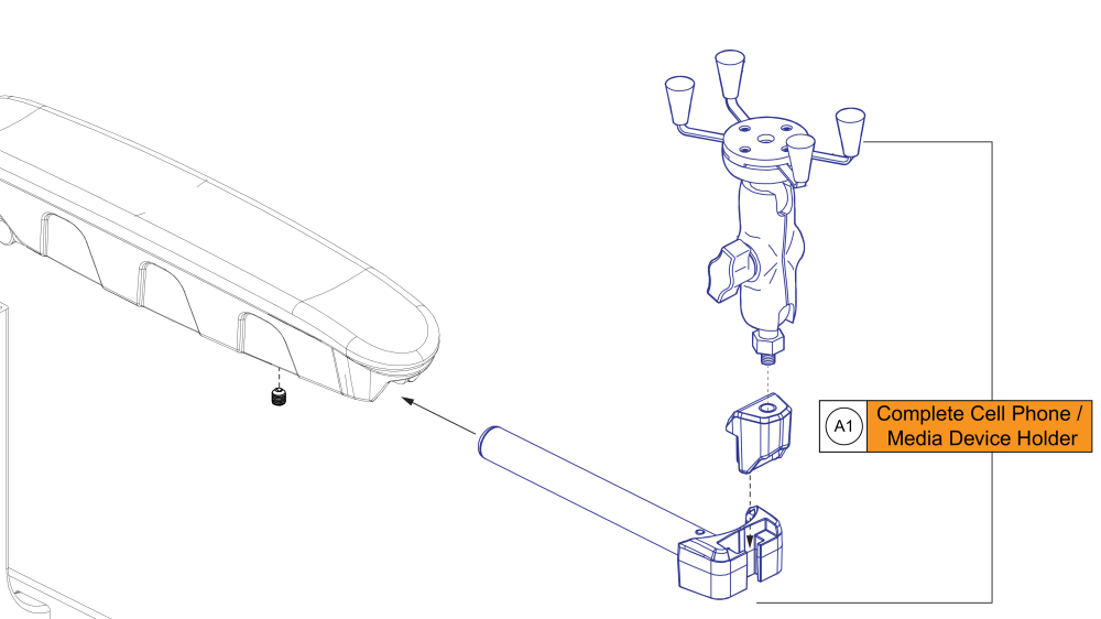 X-grip Phone Holder, Q-captain parts diagram