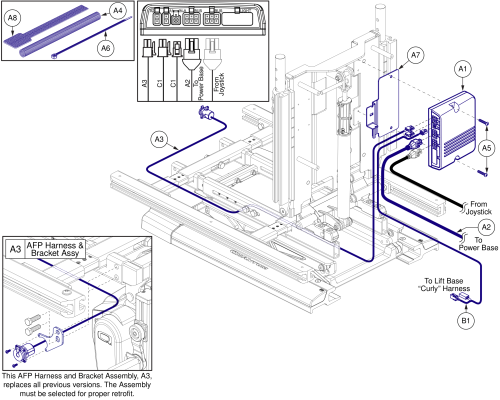 Lift W/ Afp, Am2, Harnesses And Hardware, Tb3 / Ne+ parts diagram