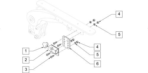 Joystick Mount Asap Square parts diagram