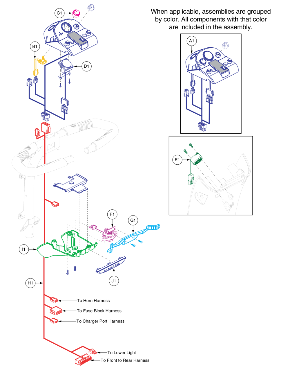 Console Electronics W/ Cts Throttle Pot, Va Victory parts diagram