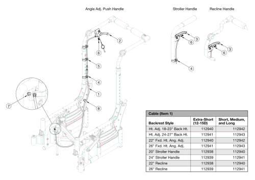 Arc Dual Hand Tilt Mechanism parts diagram