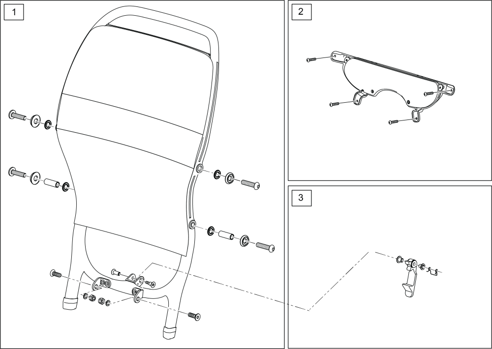 Backrest Assembly parts diagram