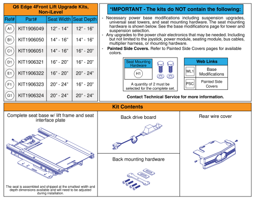 4 Front - Reac Lift Upgrade Kits (non-ilevel) parts diagram