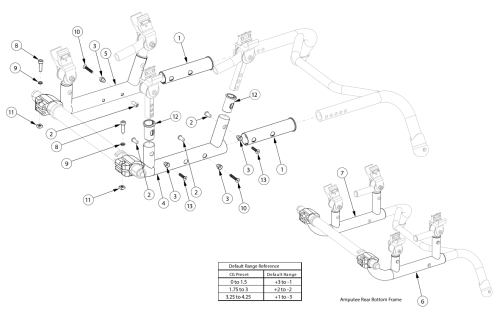 Ethos Rear Base Frame parts diagram