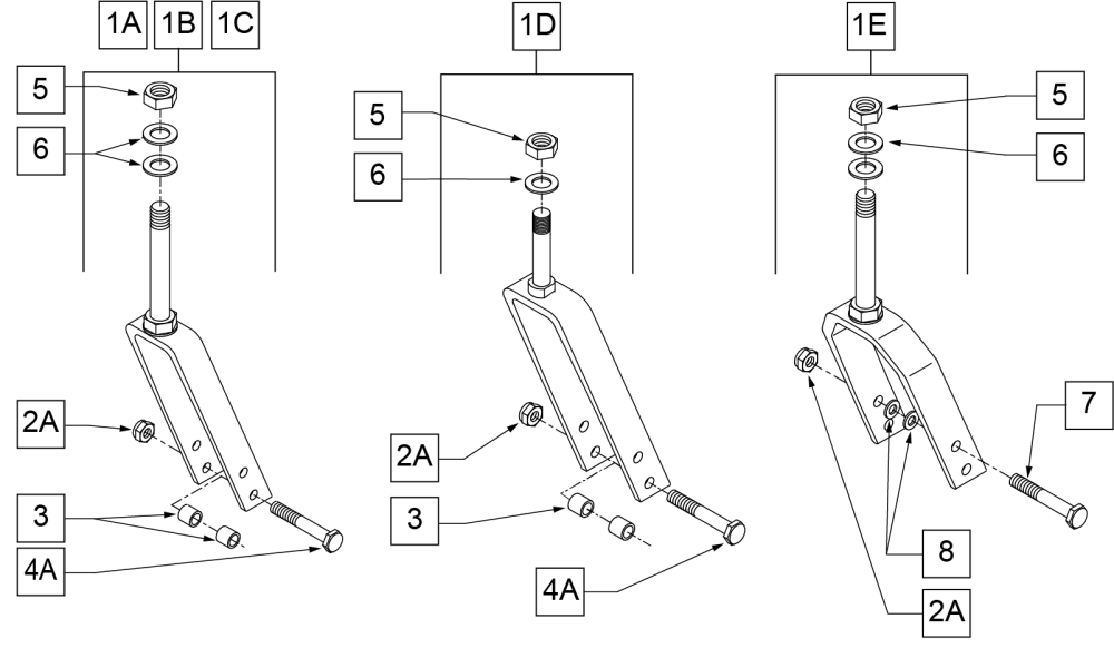 Fork & Stem Assemblies parts diagram