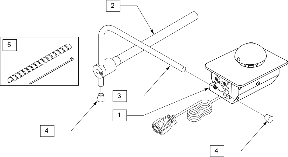 Asl Mushroom Joystick parts diagram