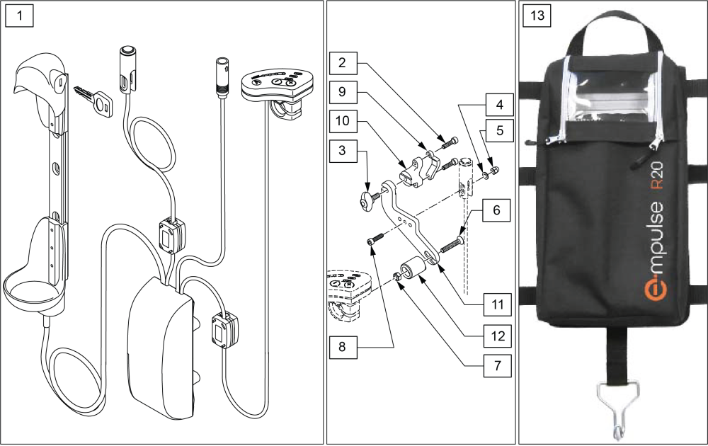 Backpack And Control Assembly parts diagram