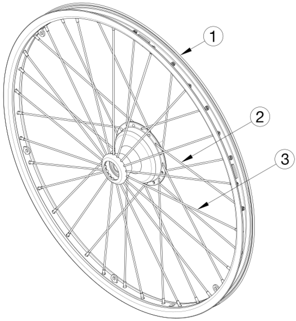 Arc Wheels - Maxx Spoke (drum Brake) parts diagram