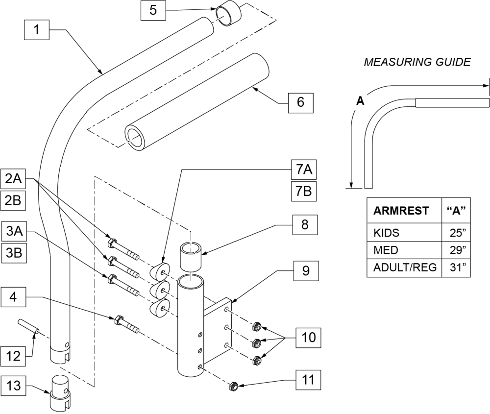 Quickie 2/2 HP Eiq2 & Eihp (S/N Prefix Q2) Replacement Parts by Quickie