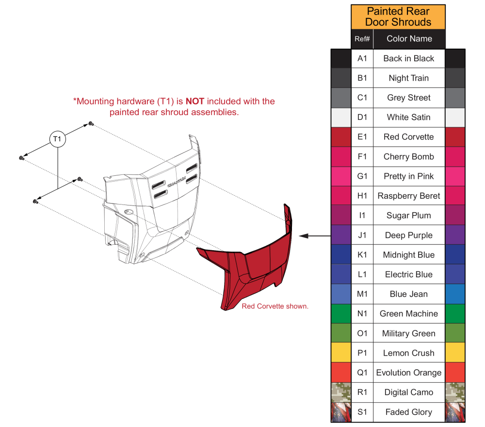 Rear Door Inserts, Q6 Edge 3 Stretto parts diagram