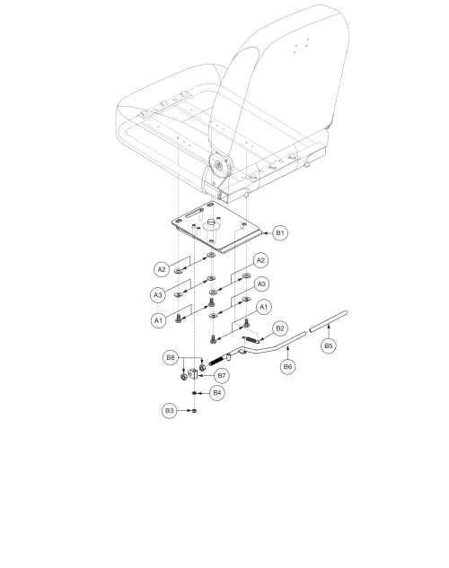 Comfort Seat - Clover Leaf parts diagram