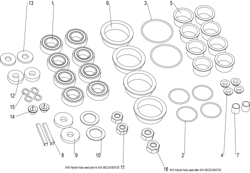 360 Service Kit parts diagram