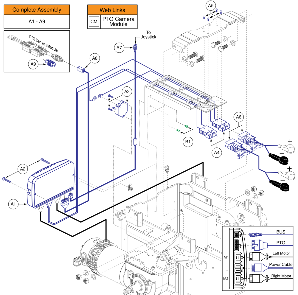 Ne Electronics, Static Seating W/ Pto Qbc, Q6 Edge Hd parts diagram