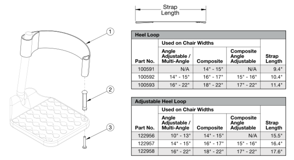 Catalyst Heel Loops parts diagram