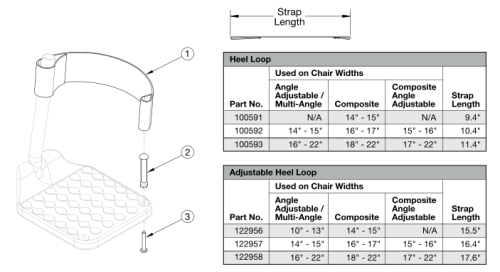 Catalyst Heel Loops parts diagram