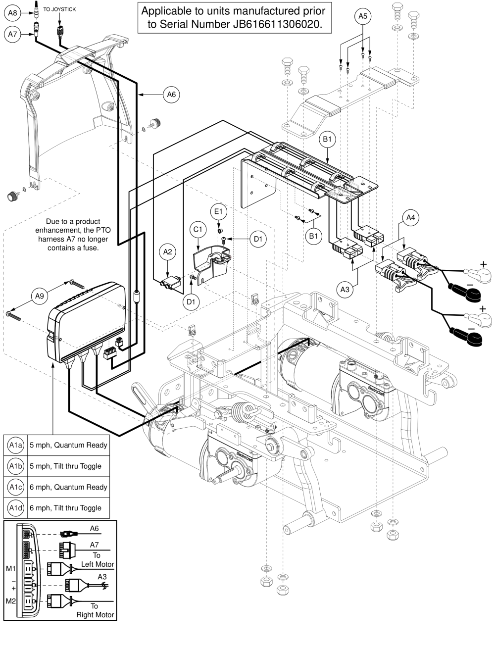 Ne+ Electronics Assy, Quantum Ready/tilt Thru Toggle, Q6 Edge parts diagram