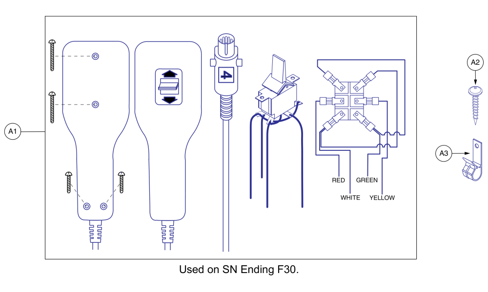 Used W/ Serial Numbers Ending In F30 parts diagram