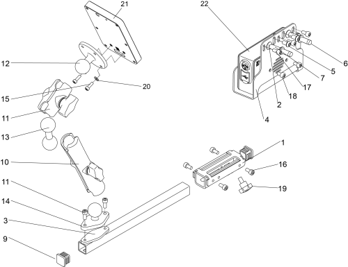 Omni2 Mounting Kit parts diagram