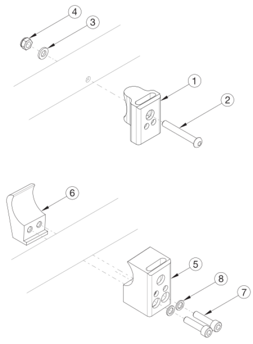 Rigid Side Guard Receiver parts diagram