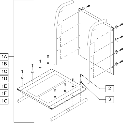 Seat And Back Upholstery 1000,2000,3000 parts diagram