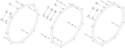 Projection Handrim parts diagram