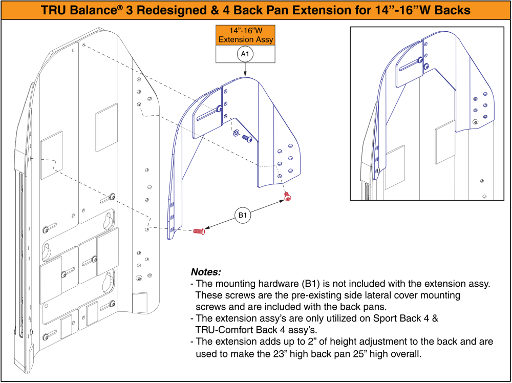 Back Height Extension, 14